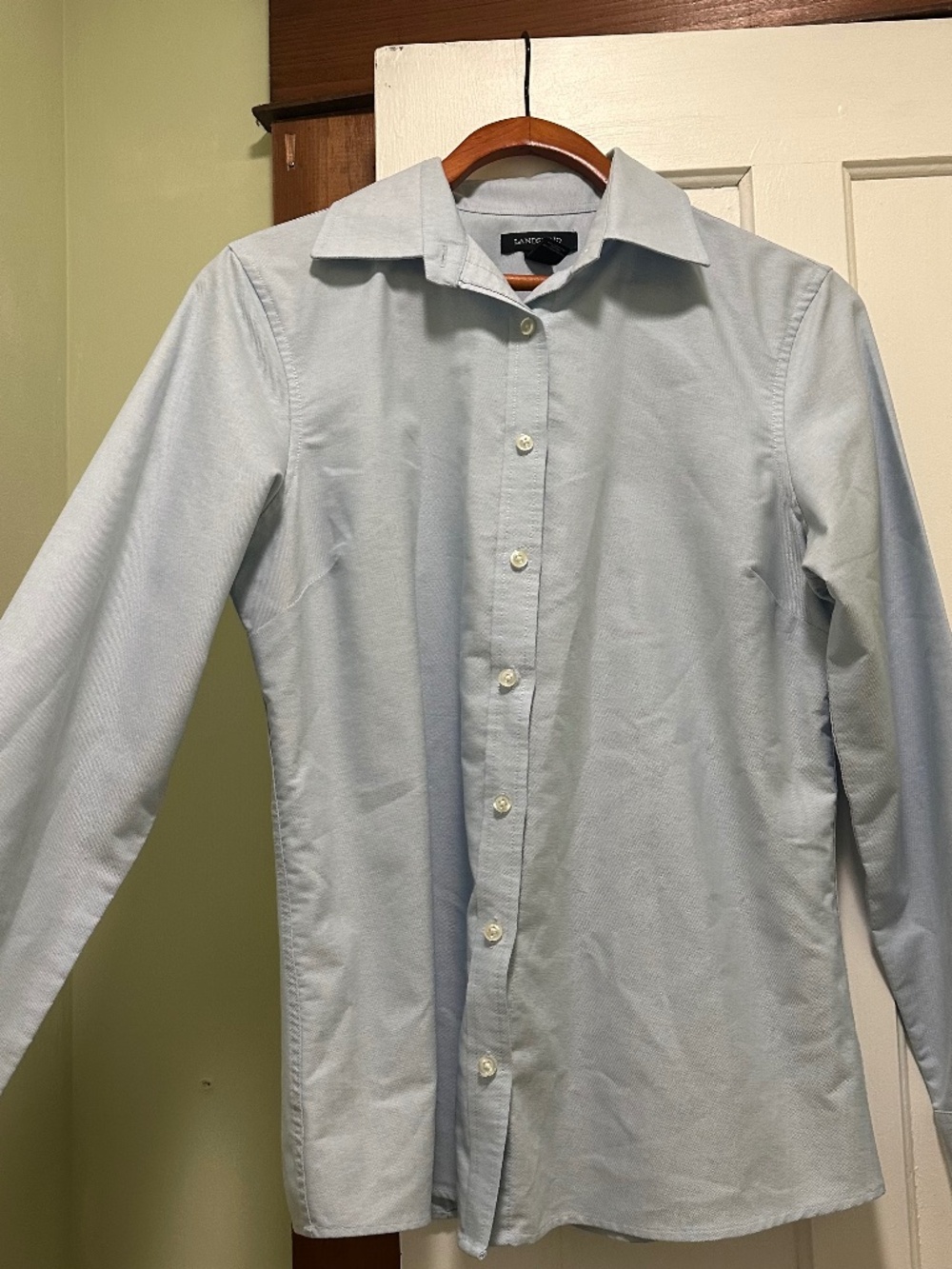 LANDS' END Women's Oxford Shirt Size S Excellent Condition